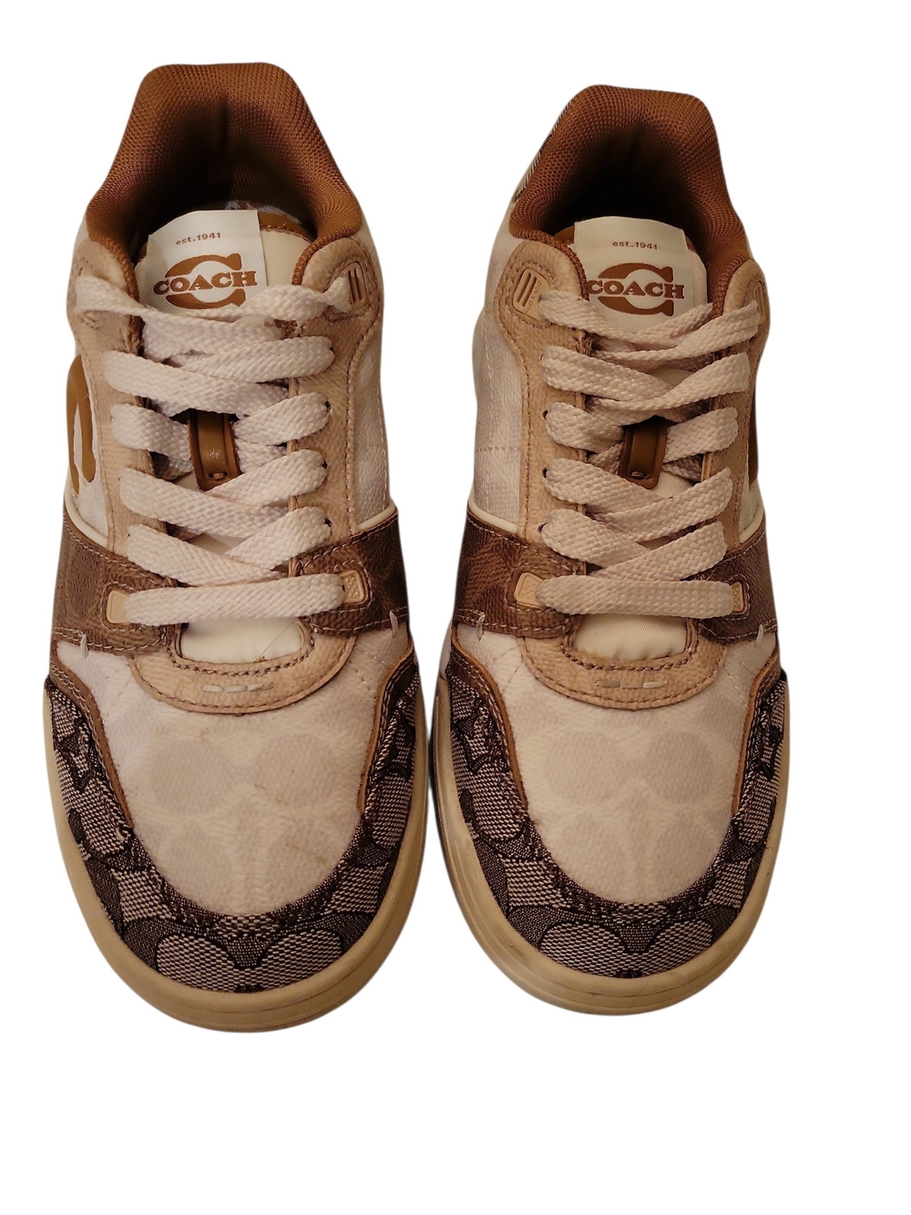 COACH Signature Soho Mixed Print Sneakers Size 7